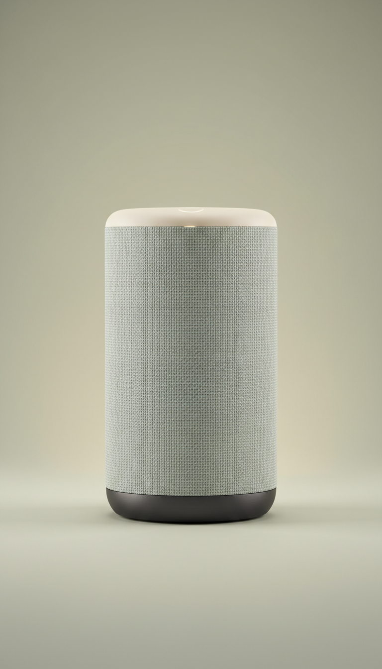 Smart Speaker with Acoustic Fabric