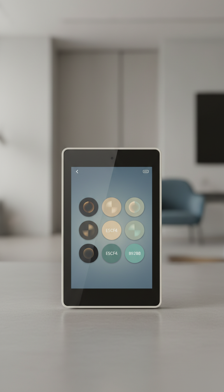 Touchscreen Smart Lighting Control Panel